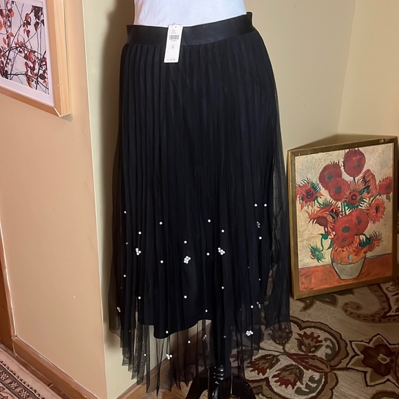 ANTHROPOLOGIE Size Medium EvaFranks Maxi Tulle Pearls Party Ballerina $148 NEW - Picture 7 of 16